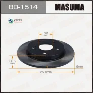 ���� ��������� Toyota Corolla/Auris ����. (� ����. 2 ��. ) Masuma BD1514 BD1514 ����
