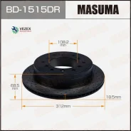 ���� ��������� Toyota LAND Cruiser �����. ����. ������. Masuma BD1515DR BD1515DR ����