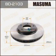 ���� ��������� Nissan X-Trail(T30)/Primera 02- �����. (���. 2 ��. ) Masuma BD2103 BD2103 ����