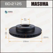 ���� ��������� Nissan March -10 �����. Masuma BD2125 BD2125 ����