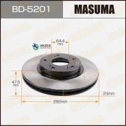 ���� ��������� Honda Civic/FR-V/Stream/CR-V �����. (���. 2 ��. ) Masuma BD5201, ������ BD5201 ����