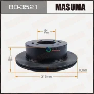 ���� ��������� Mitsubishi Pajero Sport -15 ����. Masuma BD3521 BD3521 ����