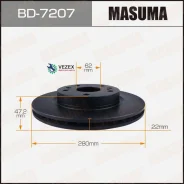 ���� ��������� Masuma, front Suzuki Vitara 15- [��.2] Masuma BD7207, �������� BD7207 ����