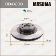 ���� ��������� Subaru Forester/Impreza 01- �����. (���. 2 ��. ) Masuma BD8203 BD8203 ����