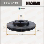 ���� ��������� Subaru Fores 18- �����. Masuma BD8206 BD8206 ����