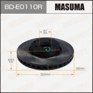 ���� ��������� MB W212 �����. ����. ������. Masuma BDE0110R BDE0110R ����