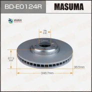 ���� ��������� BMW 5(F11) -17 -17 �����. Masuma BDE0124R BDE0124R ����