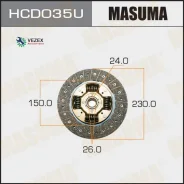 ���� ��������� Honda CR-V 01- Masuma HCD035U HCD035U ����