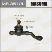 ������� ����� Masuma front low Toyota MARK II, Chaser, Cresta X9# LH Masuma MB3512L, ����� �������� MB3512L ����