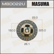���� ��������� 225*150*23*26.1 Masuma MBD022U MBD022U ����