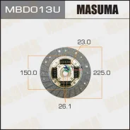 ���� ��������� Mitsubishi Challenger/Delica/L200/Pajero/�Pajero Sport 91- Masuma MBD013U MBD013U ����