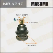 ����� ������� HYUN/KIA Accent(�����)/Avante XD/Elantra/GETZ/I20/Lantra/SOL�ARIS/Sonata/Sonata EF/Verna/Cerato/RIO �����. ���. Masuma MBK312 MBK312 ���...