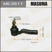 ���������� ������� ���� Toyota MARK 2 -00 ���. /����. Masuma ME3511 ME3511 ����