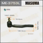 ���������� ������� ���� Toyota Camry V30/40 03- ���. Masuma ME3753L ME3753L ����