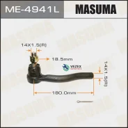 ���������� ������� ���� Nissan Teana(J31) ���. Masuma ME4941L ME4941L ����