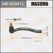 ���������� ������� ���� Honda Civic 06- ���. Masuma ME6381L ME6381L ����