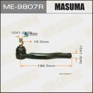 ���������� ������� ���� Toyota Auris/Corolla/ 06- ����. Masuma ME9807R ME9807R ����