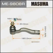 ���������� ������� ���� Toyota LC 200 07- ����. Masuma ME9808R ME9808R ����