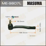 ���������� ������� ���� Toyota Auris/Corolla/ 06- ���. Masuma ME9807L ME9807L ����