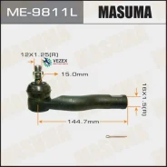 ���������� ������� ���� Toyota Avensis Verso 01- ���. Masuma ME9811L ME9811L ����