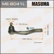 ���������� ������� ���� Masuma Mitsubishi Pajero/ V83W LH Masuma MEB041L, ����� MEB041L ����