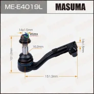 ���������� ������� ���� BMW 1(F20/F21)/2(F22)/3(F30) -19 ���. Masuma MEE4019L MEE4019L ����