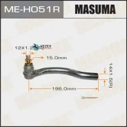 ���������� ������� ���� Honda Accord/CU2 ����. Masuma MEH051R MEH051R ����