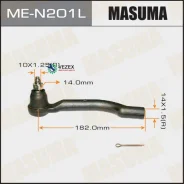���������� ������� ���� Nissan Qashqai/X-Trail ���. Masuma MEN201L MEN201L ����