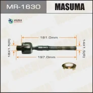 ���� ������� Mazda 6 GG/ MPS GG/ Wagon GY 02-08/ Atenza GG 02-07 Masuma MR1630 MR1630 ����