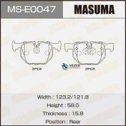������� �������� Masuma, AN-4605K, P06044 rear (1/6) Masuma MSE0047, ������ MSE0047 ����