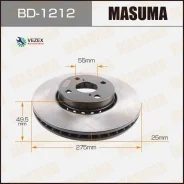 ���� ��������� Toyota Corolla ���. Masuma BD1212 BD1212 ����