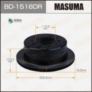 ���� ��������� Toyota LAND Cruiser �����. ����. ������. Masuma BD1516DR BD1516DR ����