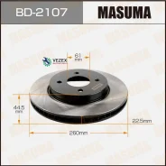 ���� ��������� Nissan CUBE/March/Tiida (���. 2 ��. ) Masuma BD2107 BD2107 ����