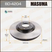 ���� ��������� Masuma, front Mazda6 05- [��.2] Masuma BD4204, �������� BD4204 ����