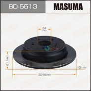 ���� ��������� Masuma, rear Honda CR-V / RD6 [��.2] Masuma BD5513, ������ BD5513 ����
