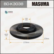 ���� ��������� KIA CEED II/Seltos �����. (� ����. 2 ��. ) Masuma BDK3038 BDK3038 ����