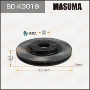 ���� ��������� Hyundai Santa FE II �����. (� ����. 2 ��. ) Masuma BDK3019 BDK3019 ����