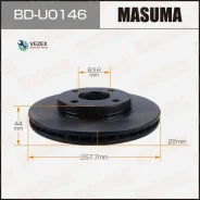 ���� ��������� FORD Fiesta -08 �����. Masuma BDU0146 BDU0146 ����