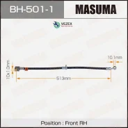 ����� ��������� Honda FIT/JAZZ 01- ����. Masuma BH5011 BH5011 ����