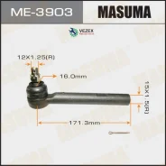 ���������� ������� ���� Toyota Harrier 03- ���. /����. Masuma ME3903 ME3903 ����
