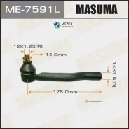 ���������� ������� ���� Masuma Suzuki Escudo / TD52W, TA52W, TL52W 97-05 LH Masuma ME7591L, ����� ME7591L ����
