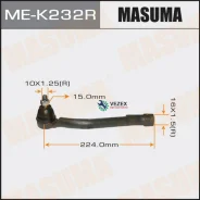 ���������� ������� ���� Masuma Hyundai. Santa FE. KIA. Sorento RH Masuma MEK232R, ������ MEK232R ����