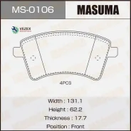 ������� ��������� Renault Kangoo II 08- ������. Masuma MS0106 MS0106 ����