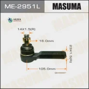���������� ������� ���� Toyota LAND Cruiser/LAND Cruiser Prado/LX570 (FJ80/HDJ81/HZJ81/RJ79) ���. Masuma ME2951L ME2951L ����