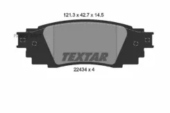 ������� ��������� �������� ���� Lexus: RX (L2), Toyota: C-HR (X1) 15-, Camry (70) 18- Textar 2243401 2243401 ����