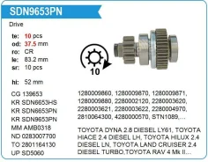 ������� �������� Toyota 2L, 2C LAND Cruiser, Hilux, Hiace 10T Krauf SDN9653 ����
