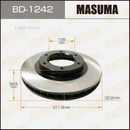 ���� ����. ���. ����. [311x32] 6 ���. Toyota Land Cruiser 80 90-97 BD1242 ����