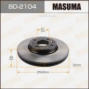 ���� ����. ���. ����. [260x22] 4 ���. Nissan Micra 03-10/Note 06-/Clio 05-/Modus 04- BD2104 ����
