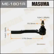 ���������� ������� ���� R Mazda Demio 2007-2014, Mazda Mazda 2 2007-2014 ME1801R ����