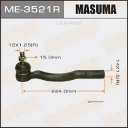 ���������� ������� ���� R Toyota Estima 1990-1999, Toyota Estima Emina 1992-1999, Toyota Estima Lucida 1992-1999 ME3521R ����